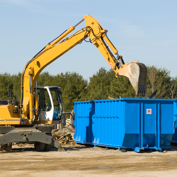 can i pay for a residential dumpster rental online in The Highlands